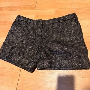 🎯Oltre Wool Textured Tweed Sparkle Dressy Tinsel winter shiny shorts 10 biker